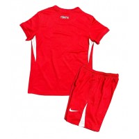 Maglie da calcio Tacchino Seconda Maglia Bambino Europei 2024 Manica Corta (+ Pantaloni corti)